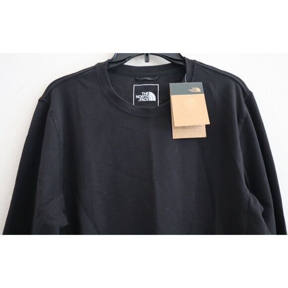 The North Face NF0A7USNJK3 Men's Sz M Black L/S Terry Crewneck Tee Shirt - Picture 5 of 10